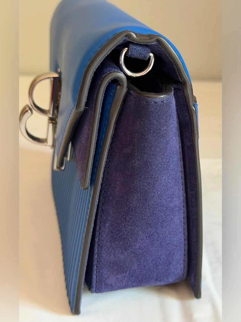 Henri Bendel blue crossbody purse